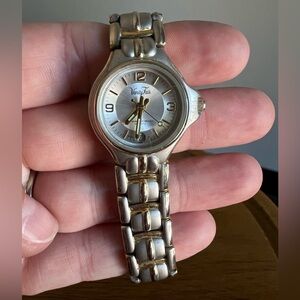 Vintage Silver Vanity Fair Watch Silver Gold Chain Links Classic